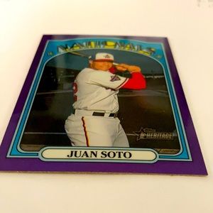 2021 Juan Soto heritage baseball card